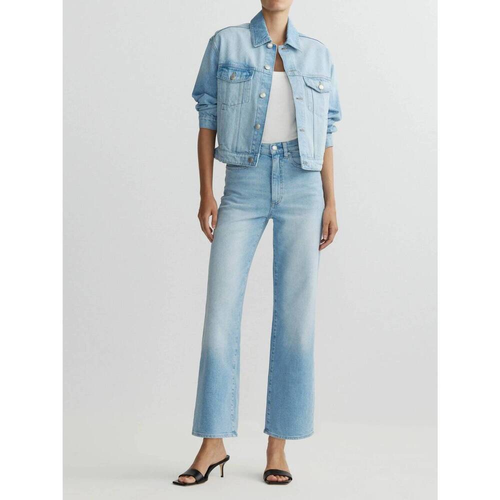 NEW DL1961 - WOMEN'S karmine refined wide leg high rise jeans in summer days